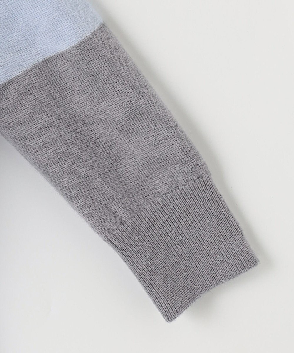 自由区 【洗える】セミウーステッドウール タートルネックニット 