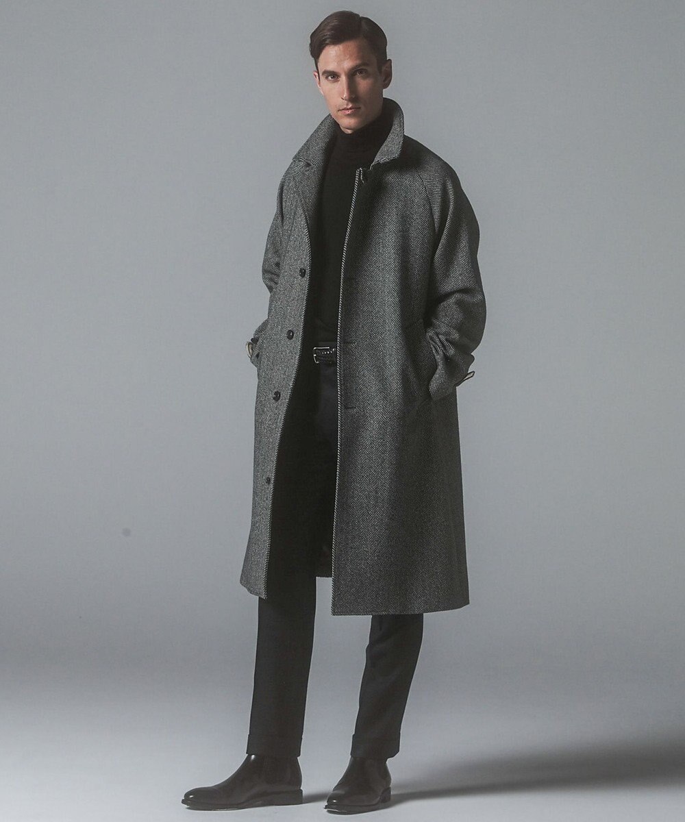 GOTAIRIKU 【保温性/ストレッチ/シワになりにくい】サキソニーストレッチパンツ（ノータック） 