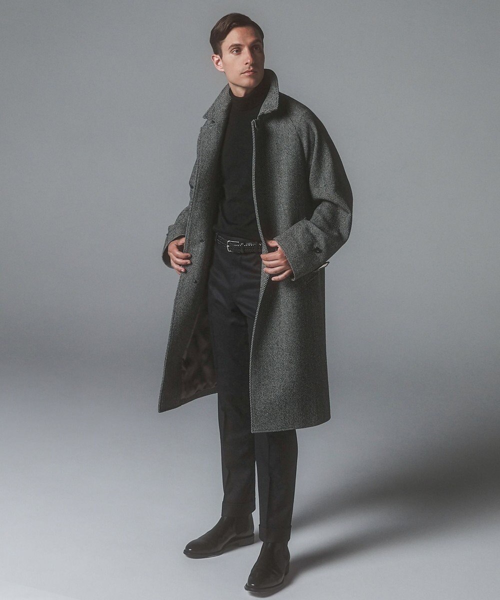 GOTAIRIKU 【保温性/ストレッチ/シワになりにくい】サキソニーストレッチパンツ（ノータック） 