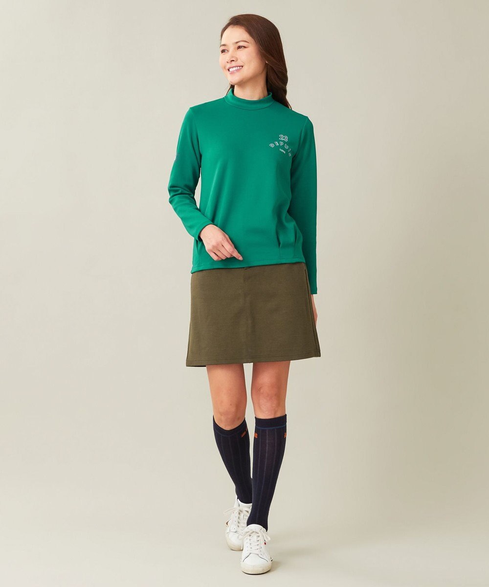 23区GOLF 【WOMEN】ライトダンボール モックネックシャツ 