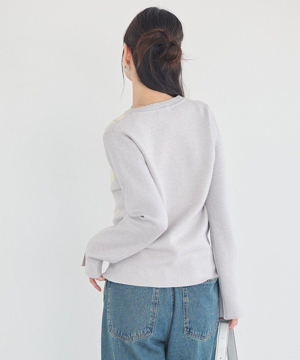 earth music&ecology アーガイルニットカーディガン 