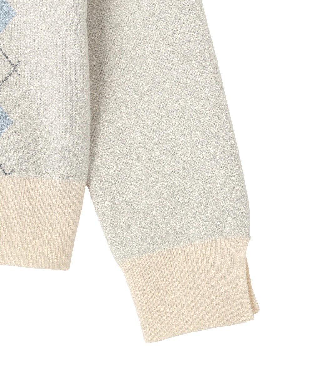 earth music&ecology アーガイルニットカーディガン 