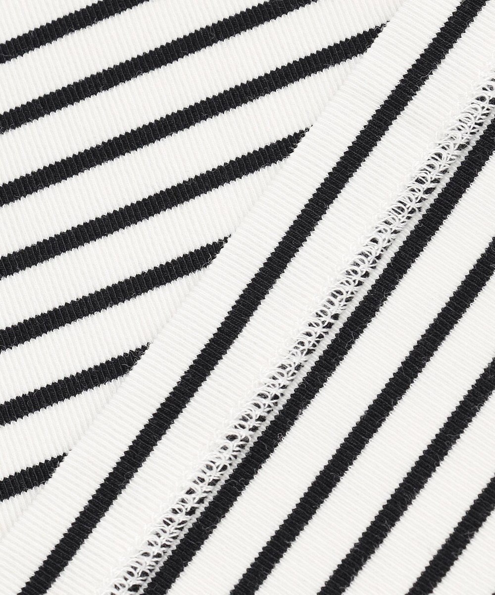 UNFILO L ハイツイストスムース バックZIP ボーダートップス 