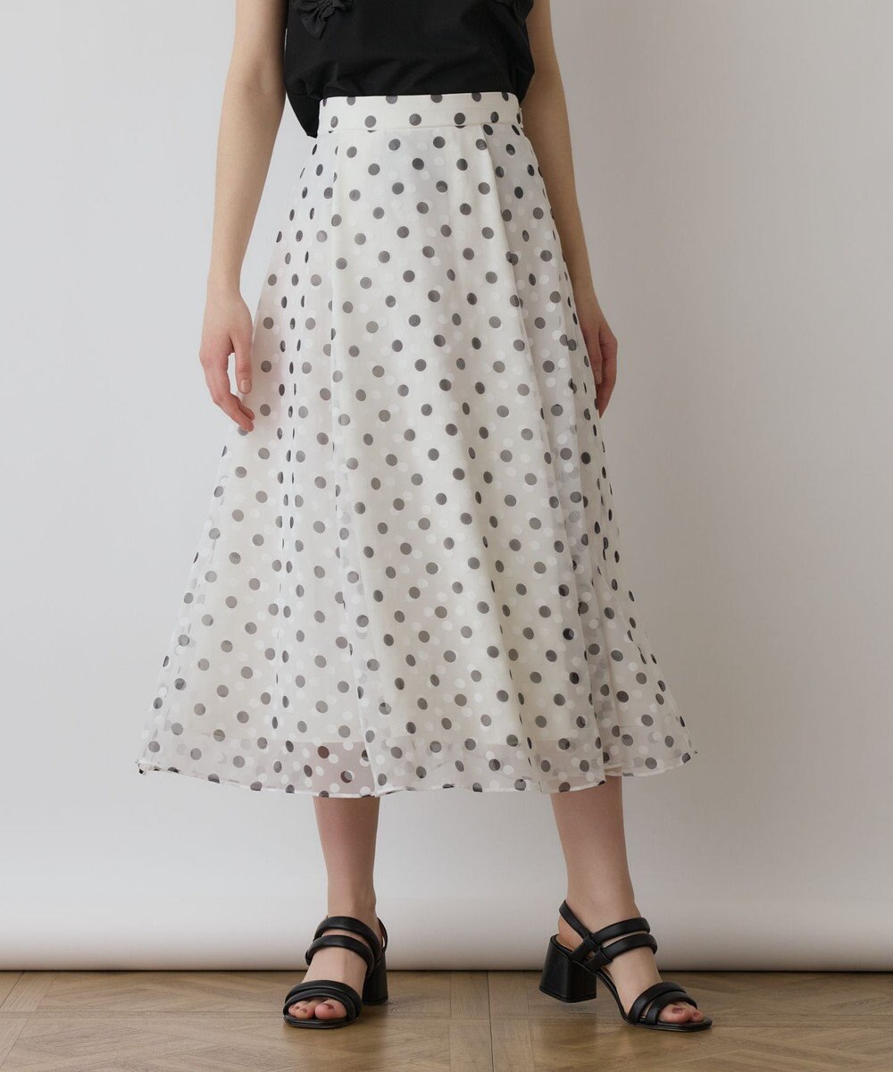 GRACE CONTINENTAL ドットオパールスカート 