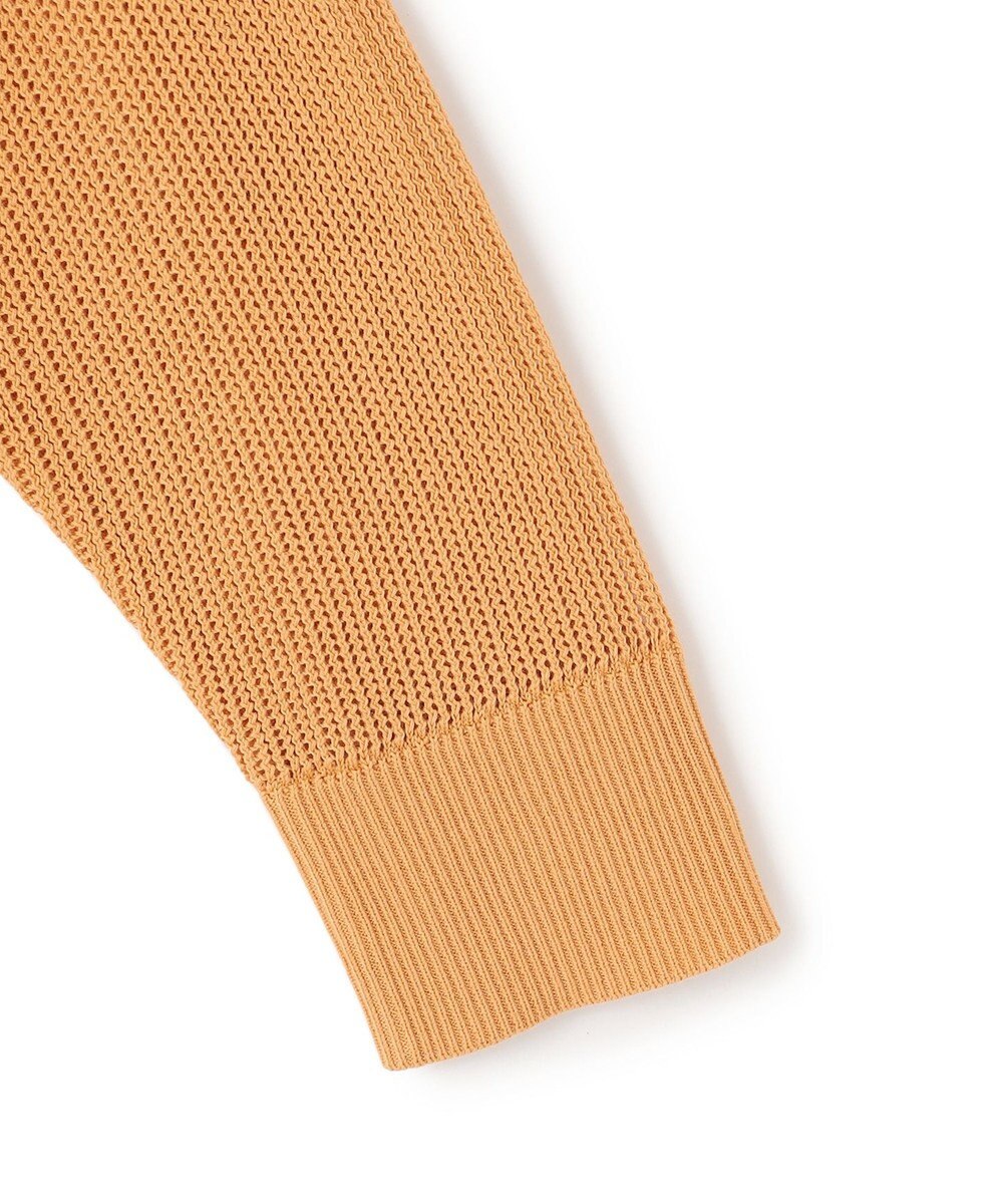 UNFILO L メッシュ クロップドニット 