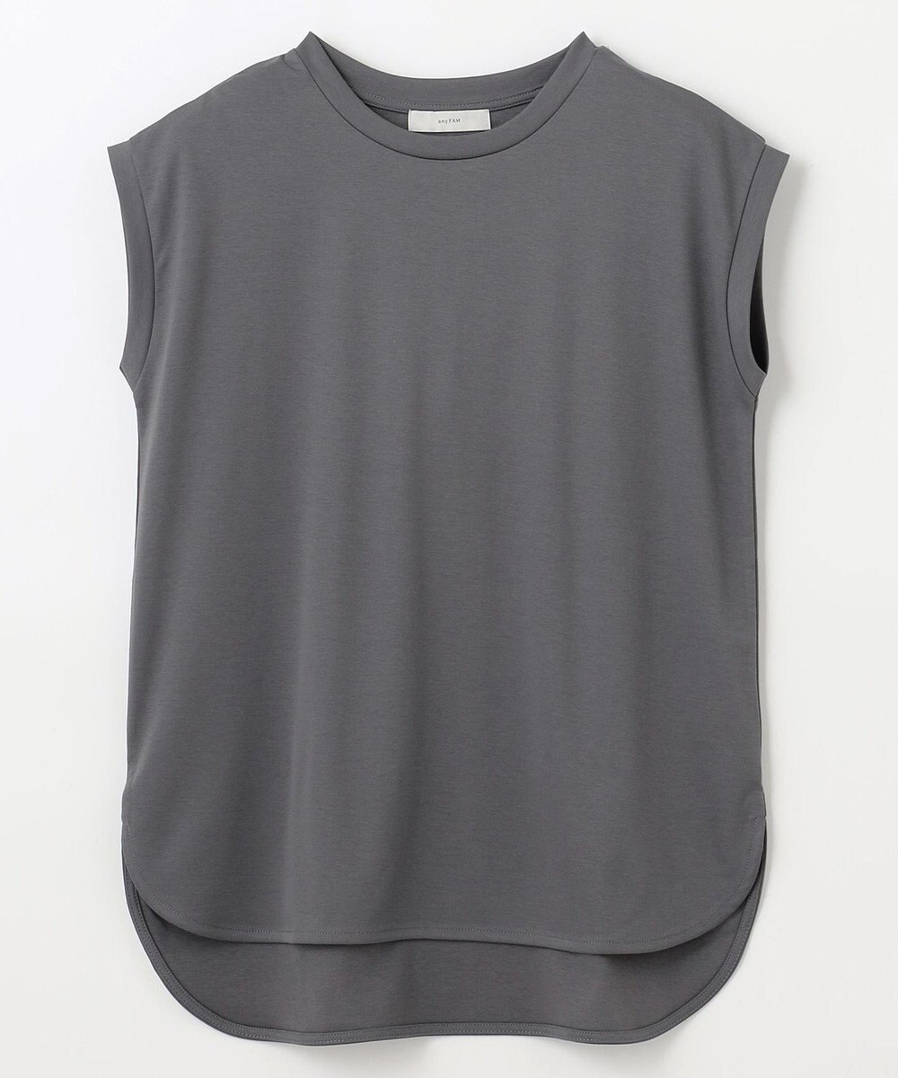 ANY 【汗ジミ防止加工】シルケットスムースノースリーブプルオーバー 
