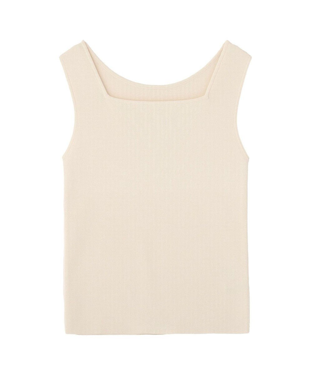 YECCA VECCA 2wayスクエアノースリーブニット 