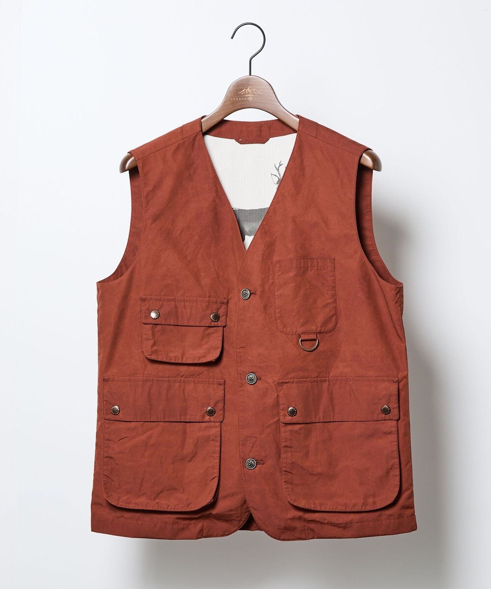 JOSEPH ABBOUD MOUNTAIN 【軽量・テ―ム・ヤルビーコラボ】プリント ワックスクロス ベスト 