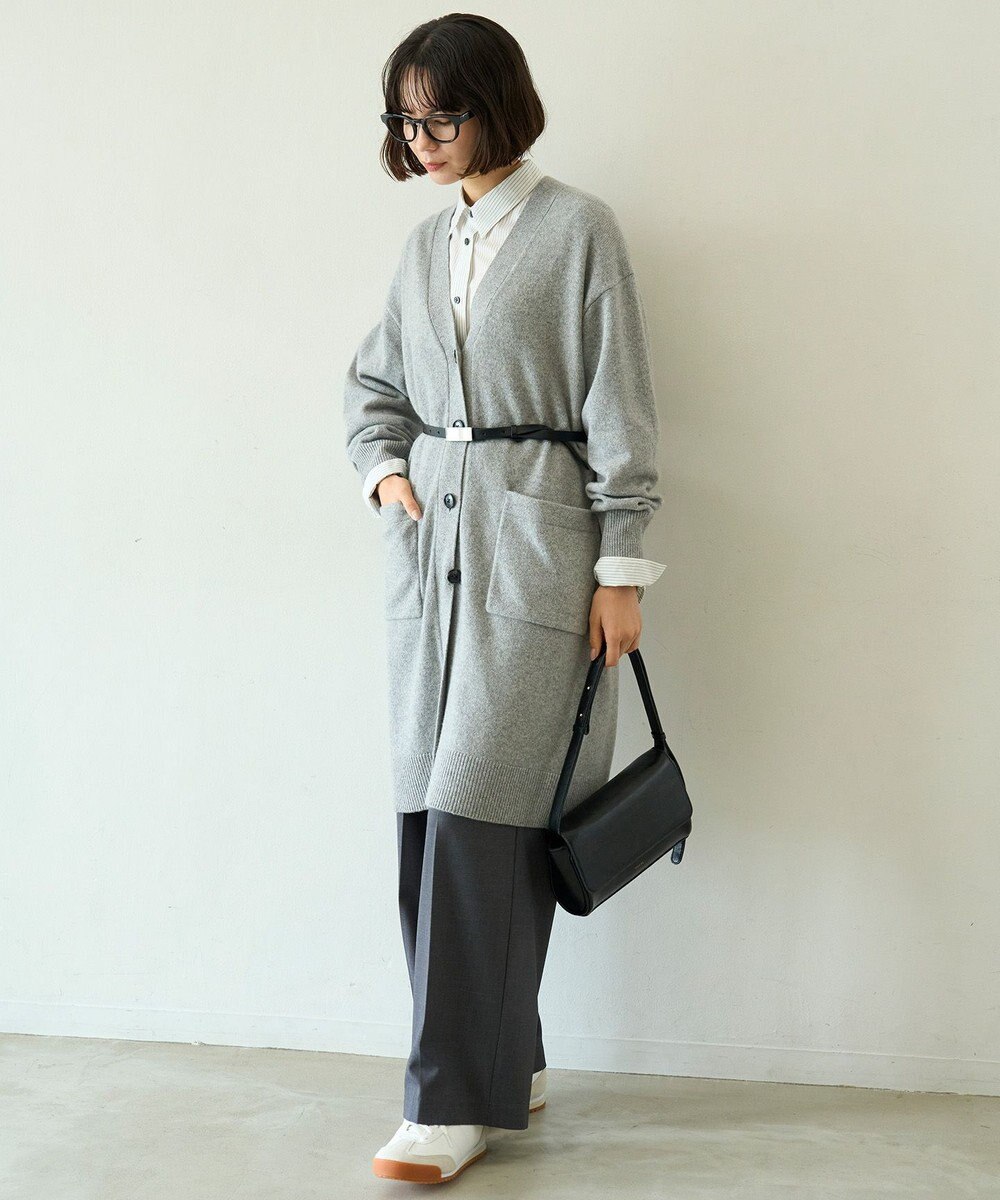 UNFILO 【WEB限定】カシミヤブレンド ロングカーディガン 