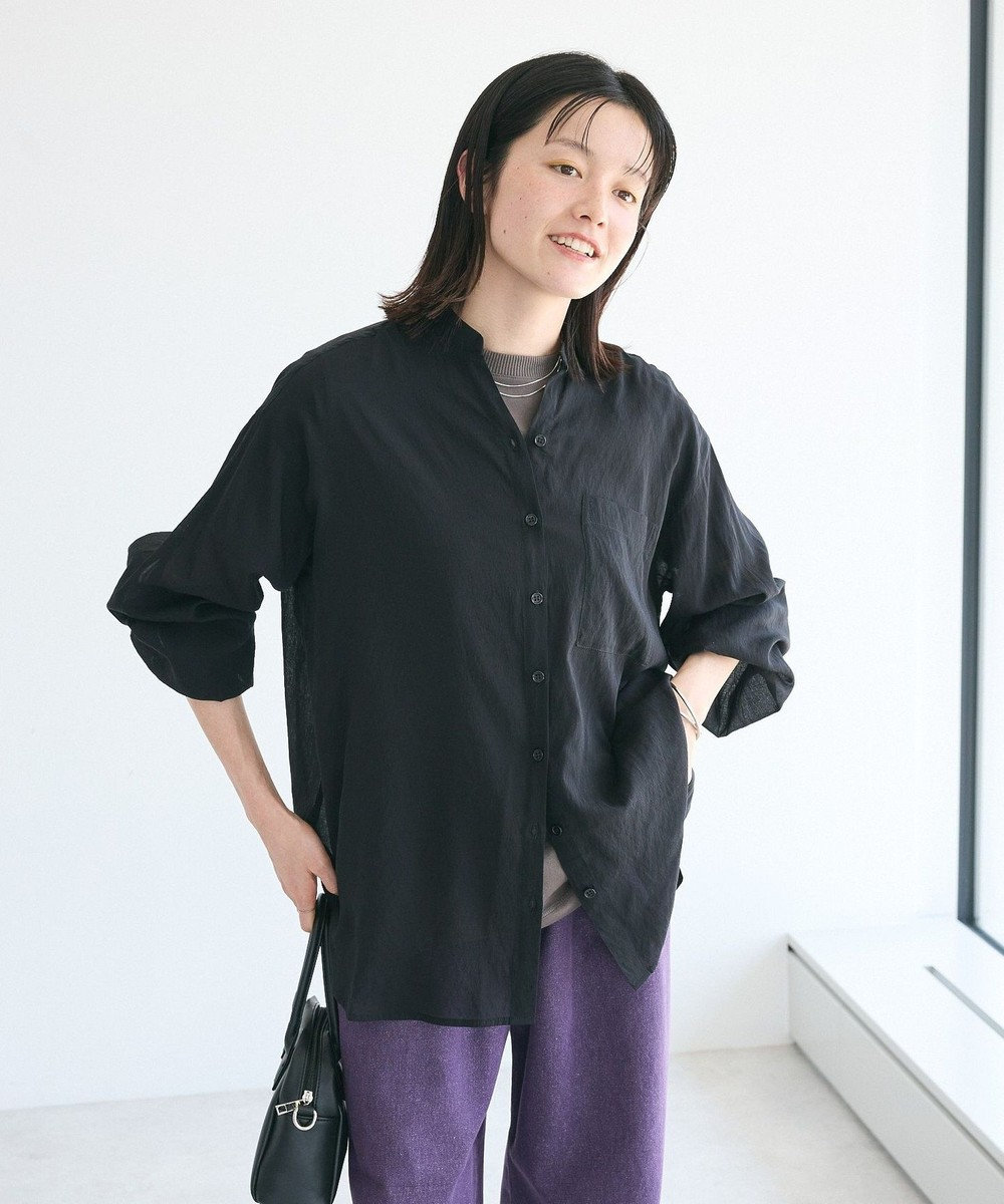 CRAFT STANDARD BOUTIQUE ヴィンテージボイルスキッパー長袖シャツ Black