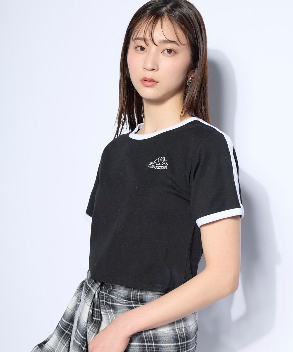 OP／FILA 【Kappa】ワンポイント 半袖リンガーTシャツ 