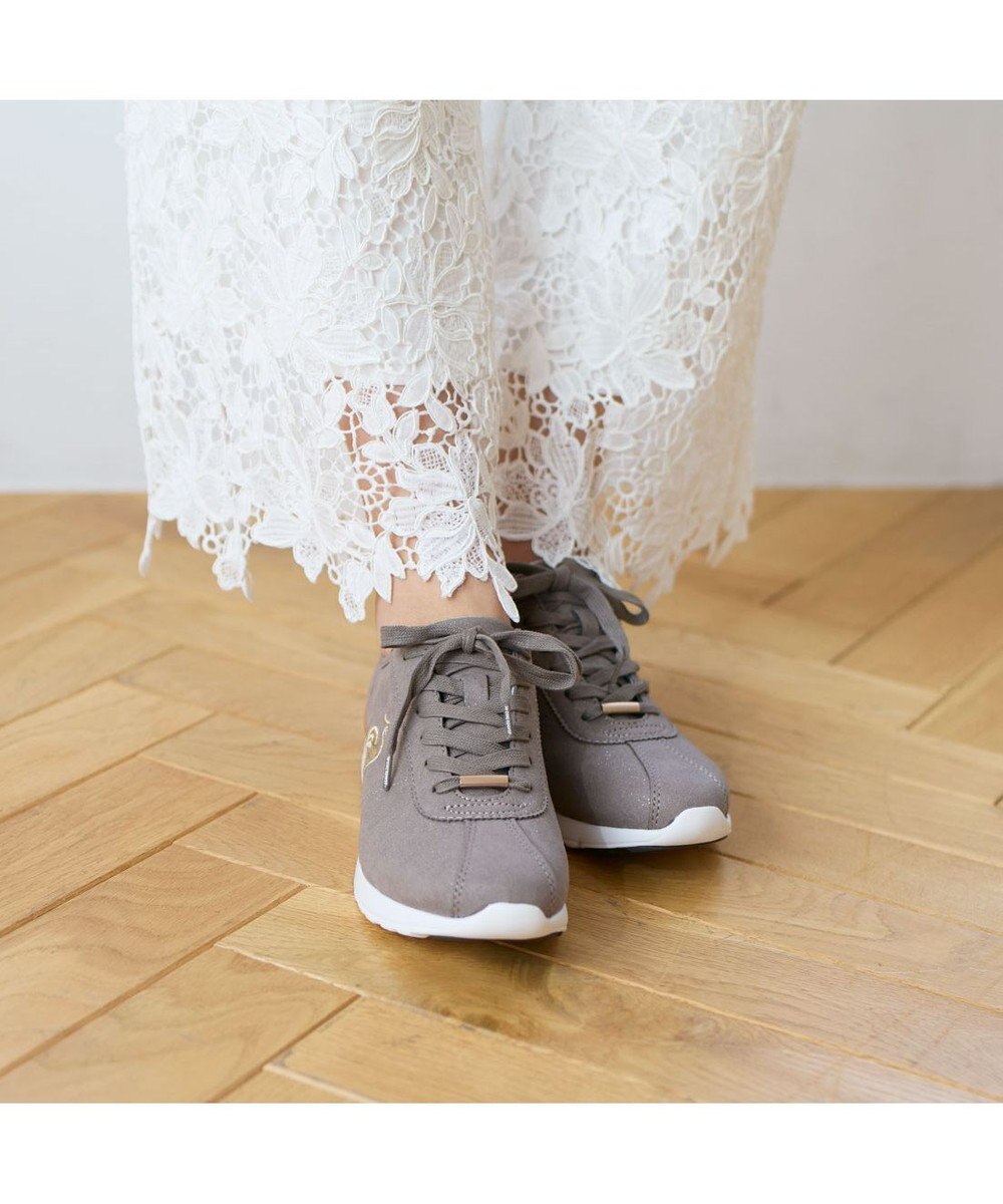 Riz raffinee 【le coq sportif×Riz raffinee】ヒールアップ厚底スニーカー 