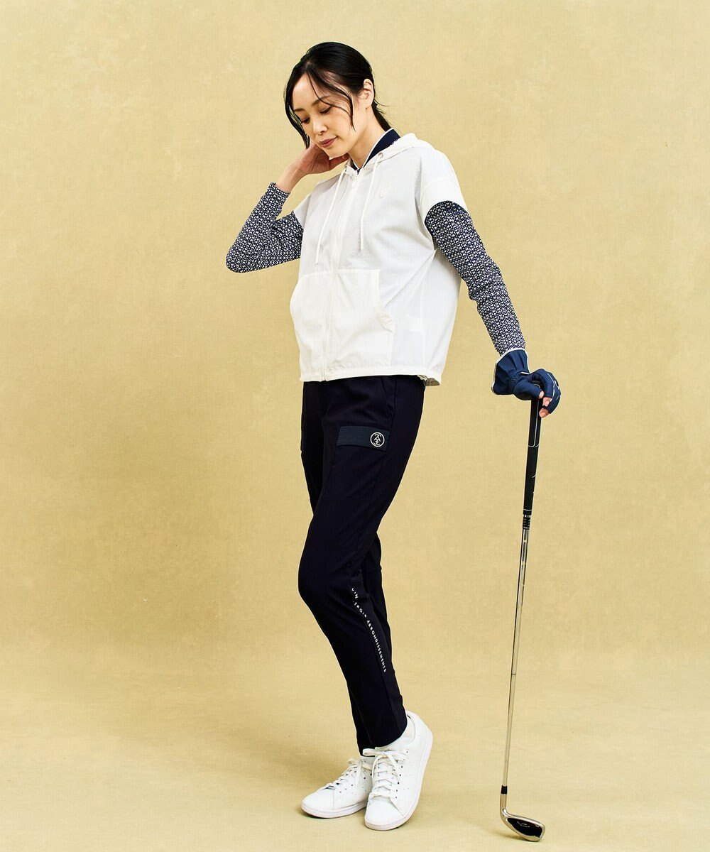 23区GOLF 【WOMEN】シアーストレッチ ショート丈フードベスト 