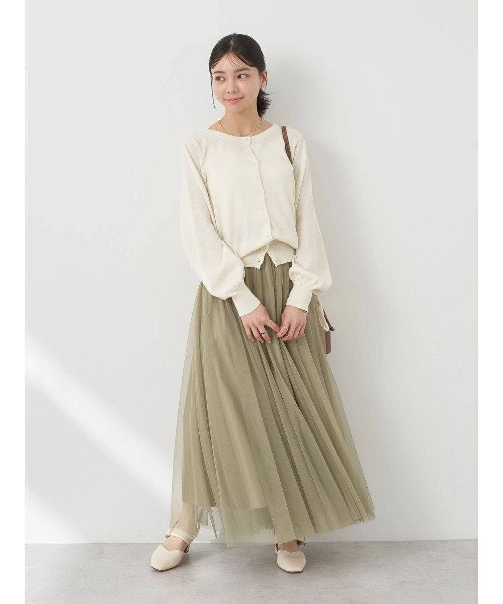 earth music&ecology 前後２ＷＡＹちびパールボタンカーディガン 