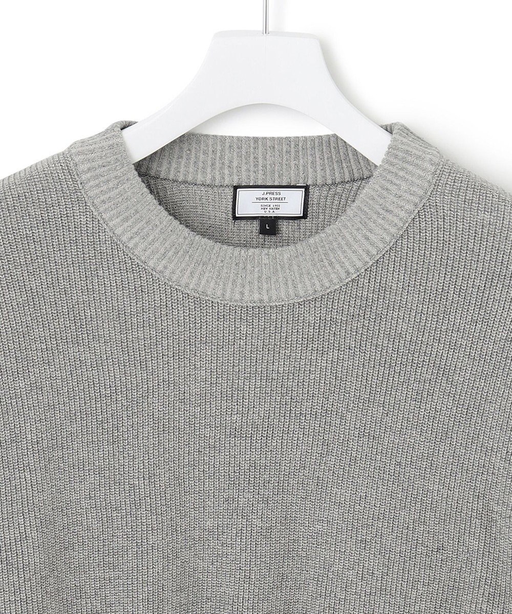 J.PRESS YORK STREET 【UNISEX】デニムルッククルーネックニット 