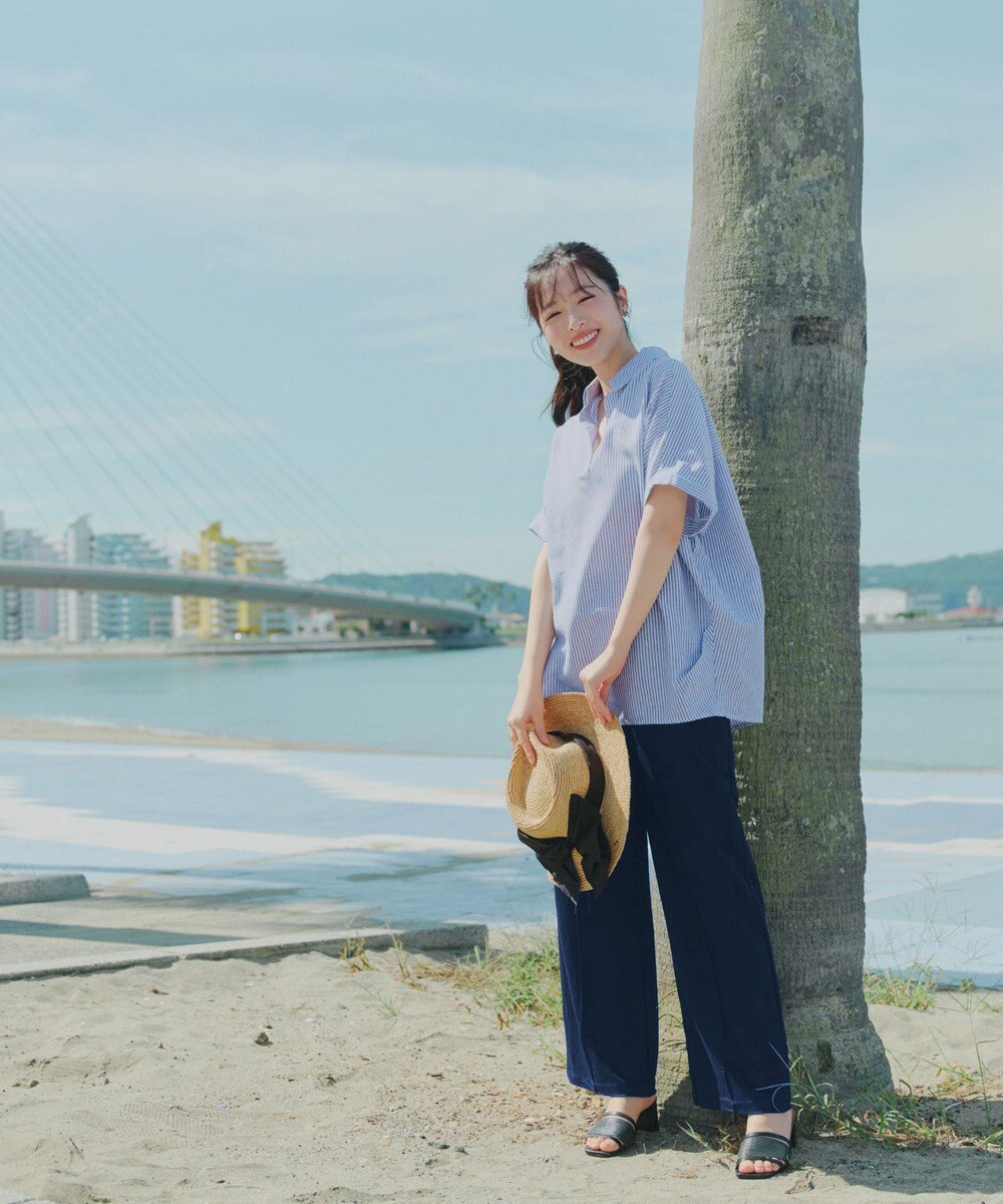 Tiaclasse 【おのののかさん着用】冷凛(ひやりん)カノコカットソーピンタックパンツ 