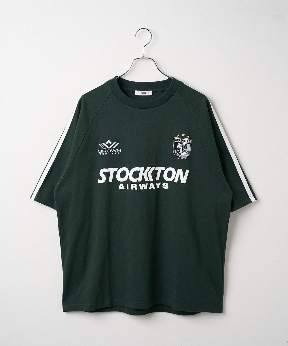 WEGO 【ユニセックス着用ITEM/手洗い可/MLサイズ】ラインゲームロゴT 