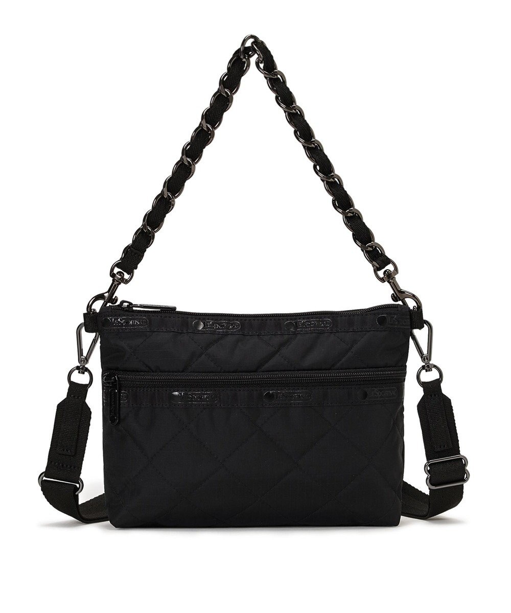 LeSportsac CHAIN COSMETIC CLUTCH/オニキスチェーンキルト 