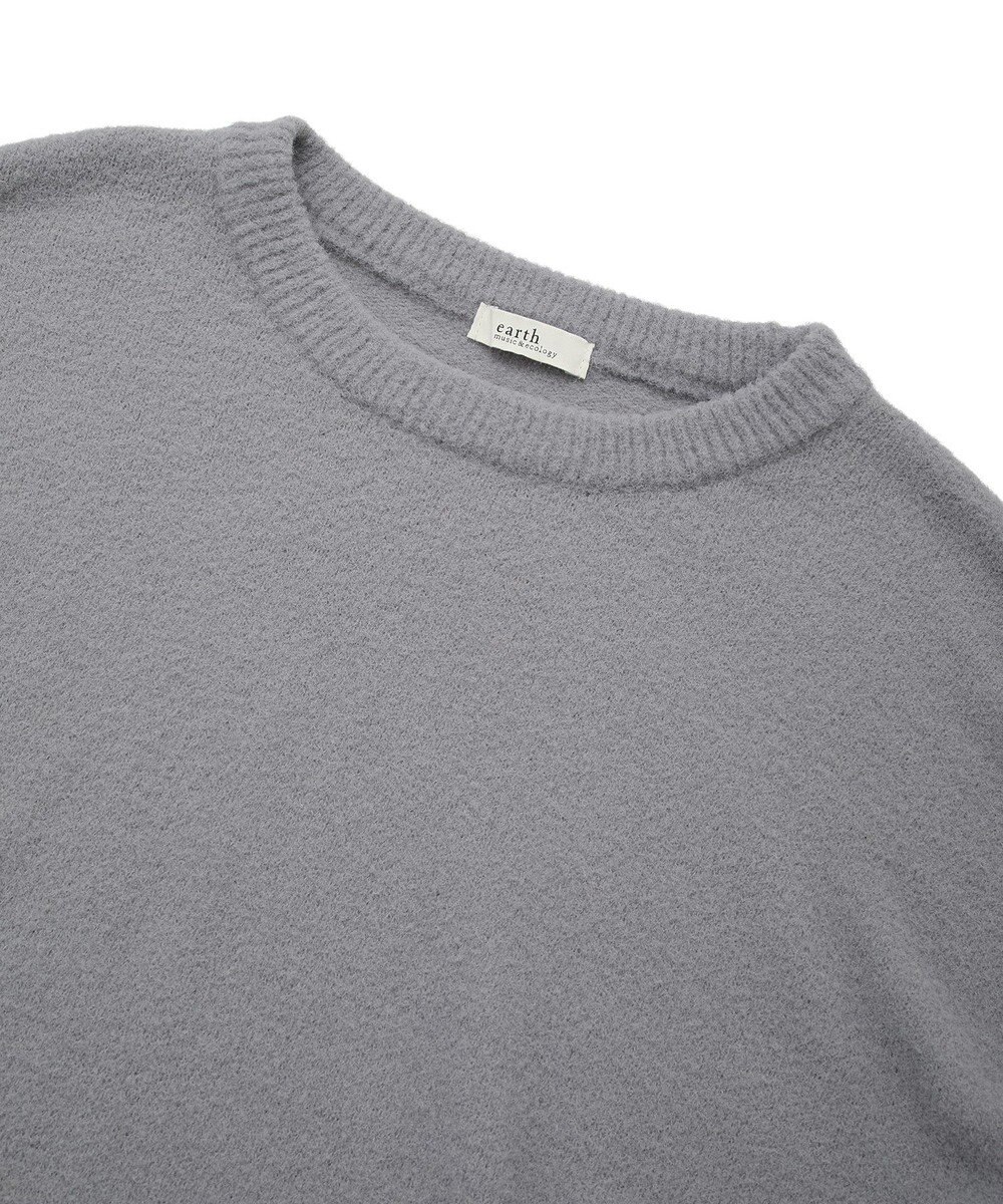 earth music&ecology パウダーシャギーシャーリングニットミニワンピース 