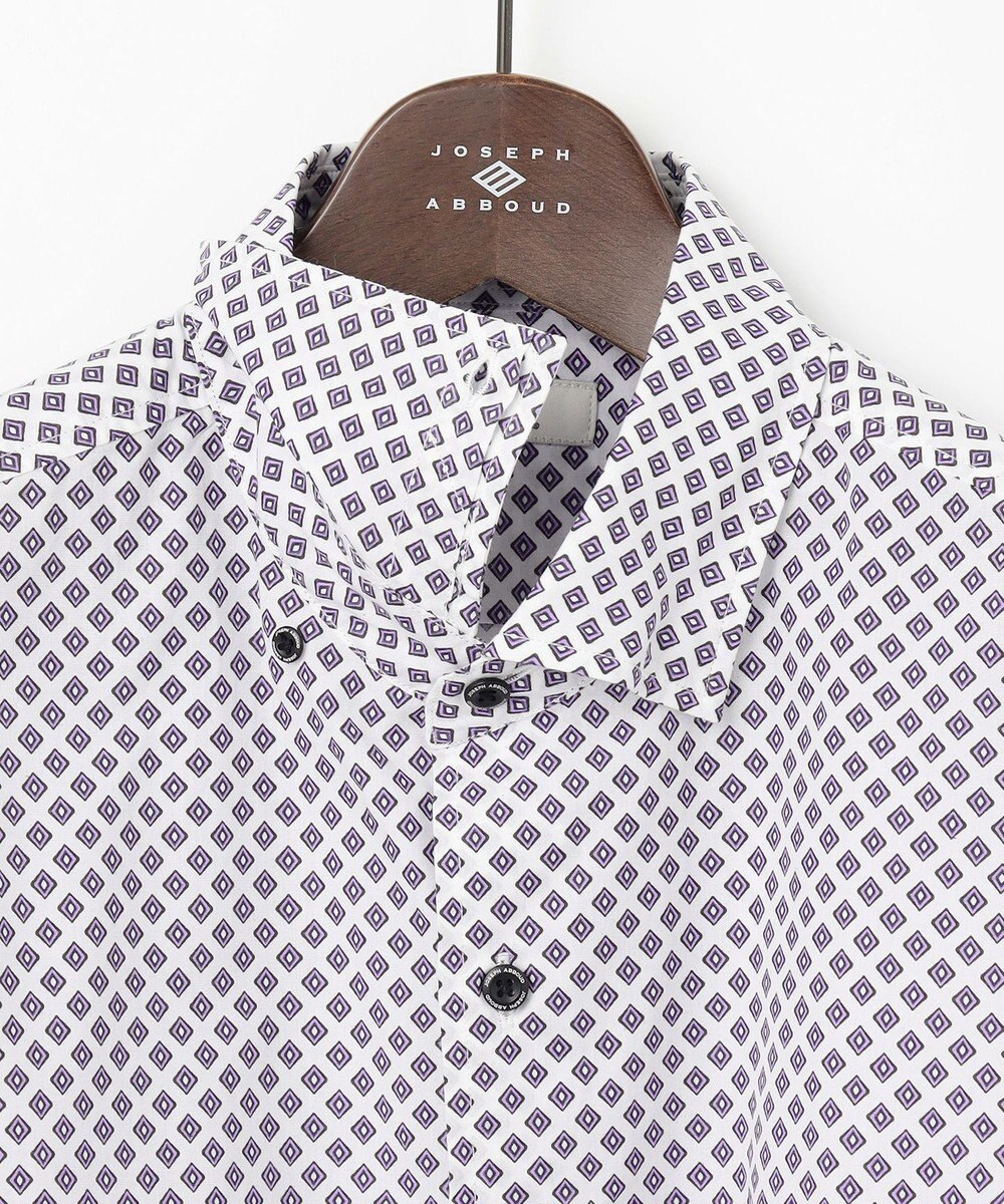 JOSEPH ABBOUD 【オーガニックコットン使用】ジオメトリックパターンシャツ 
