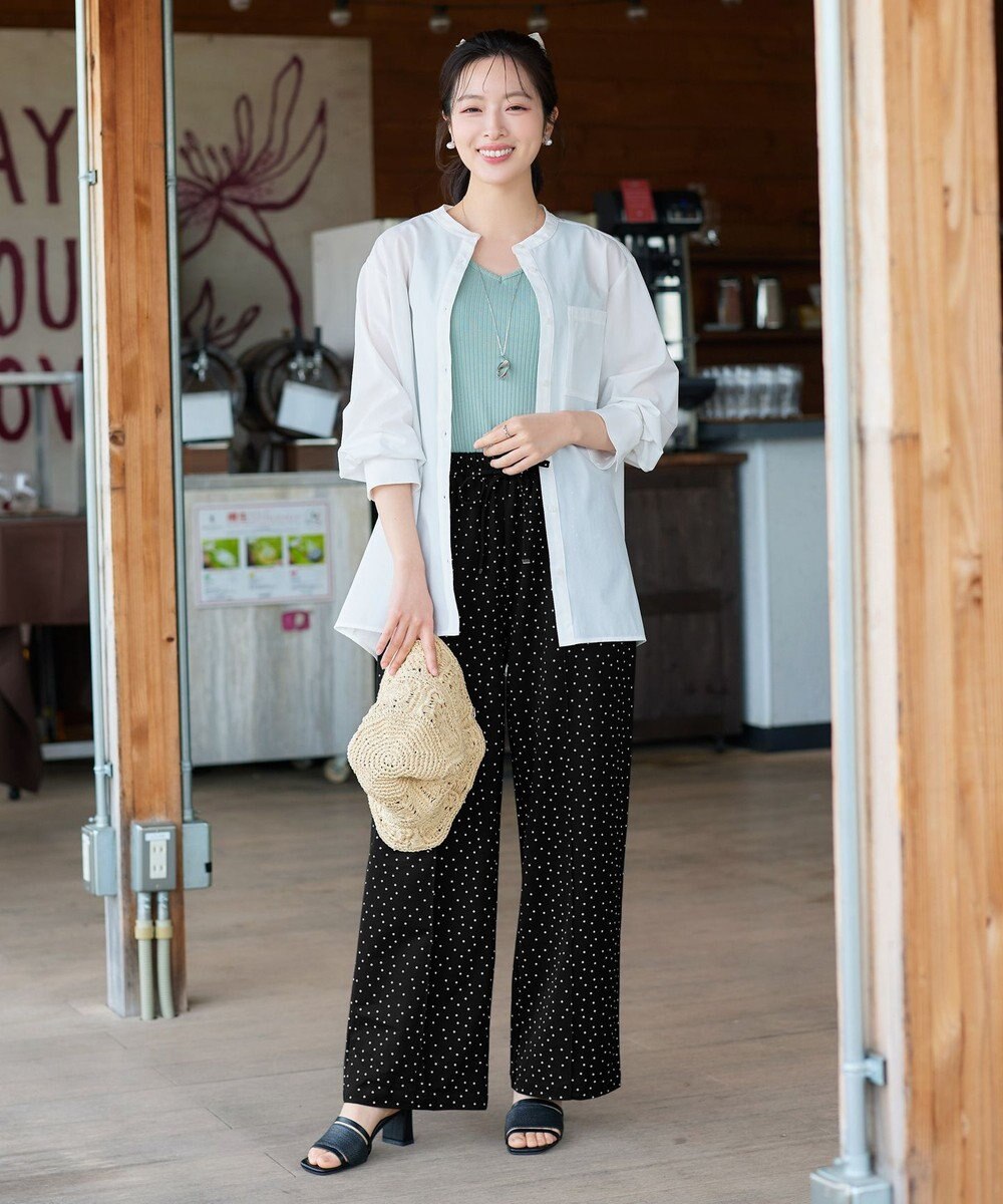 Tiaclasse 【おのののかさん着用】冷凛(ひやりん)カノコカットソーピンタックパンツ 