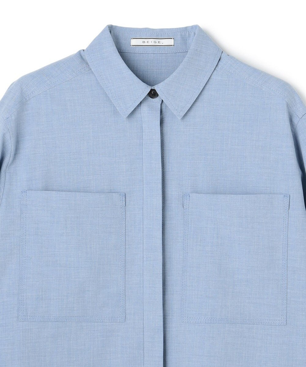 BEIGE， APOPHY / ステッチディテールショートシャツジャケット 