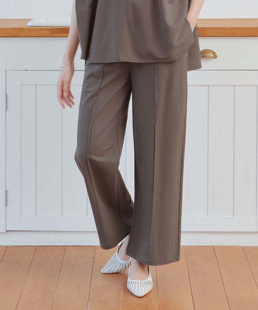 Tiaclasse 【おのののかさん着用】冷凛(ひやりん)カノコカットソーピンタックパンツ 