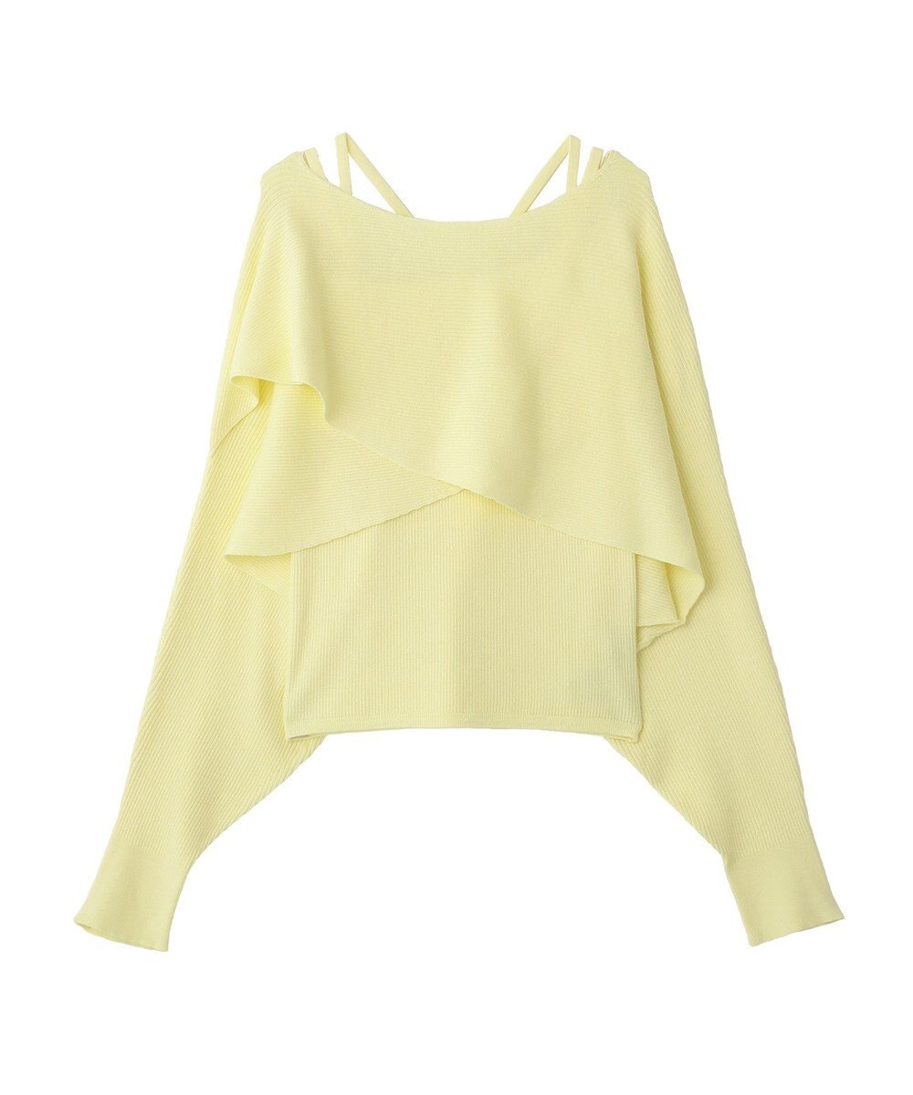 earth music&ecology 【2WAY】SET2点クロスニット＋キャミソール 