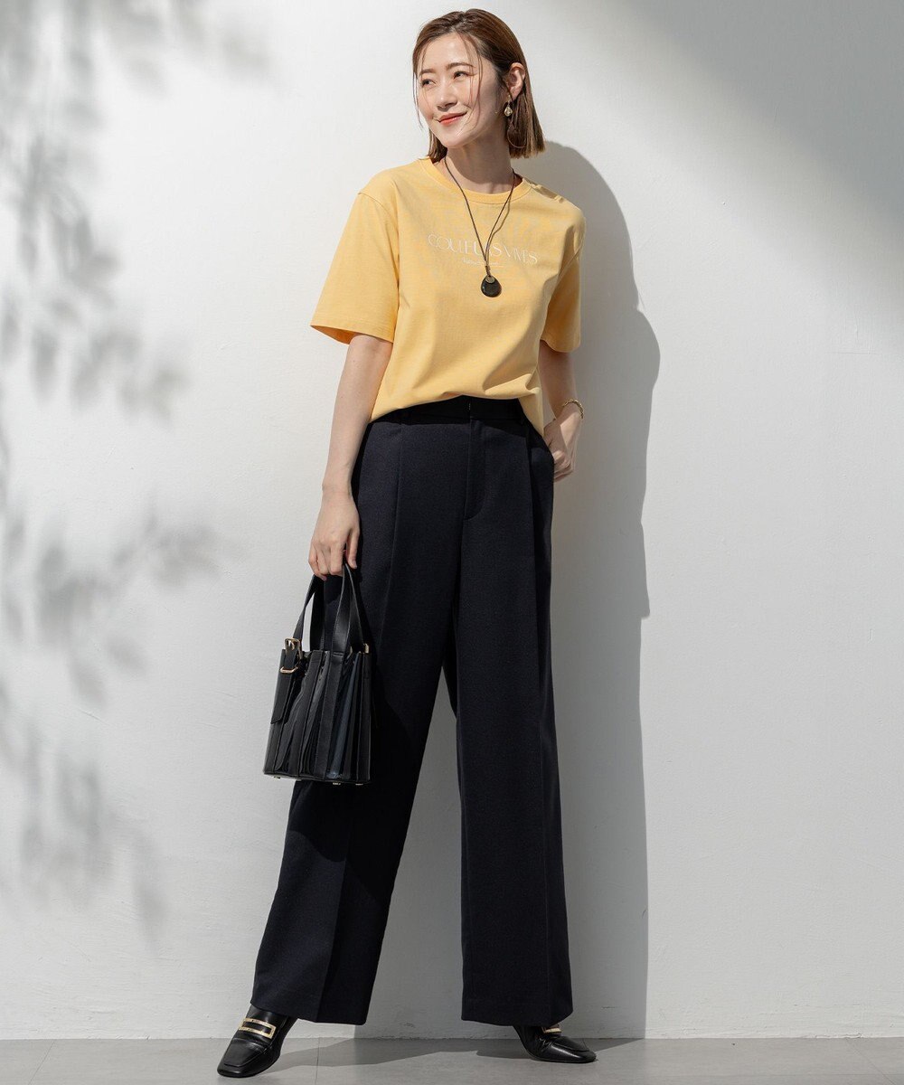 23区 【洗える】ボタニカル カラー Tシャツ 