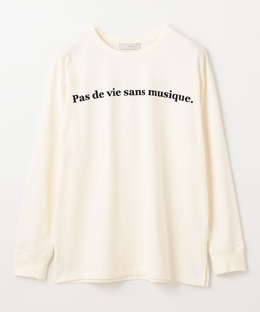 ANY 【洗濯機可】フロッキーロゴロングＴシャツ 