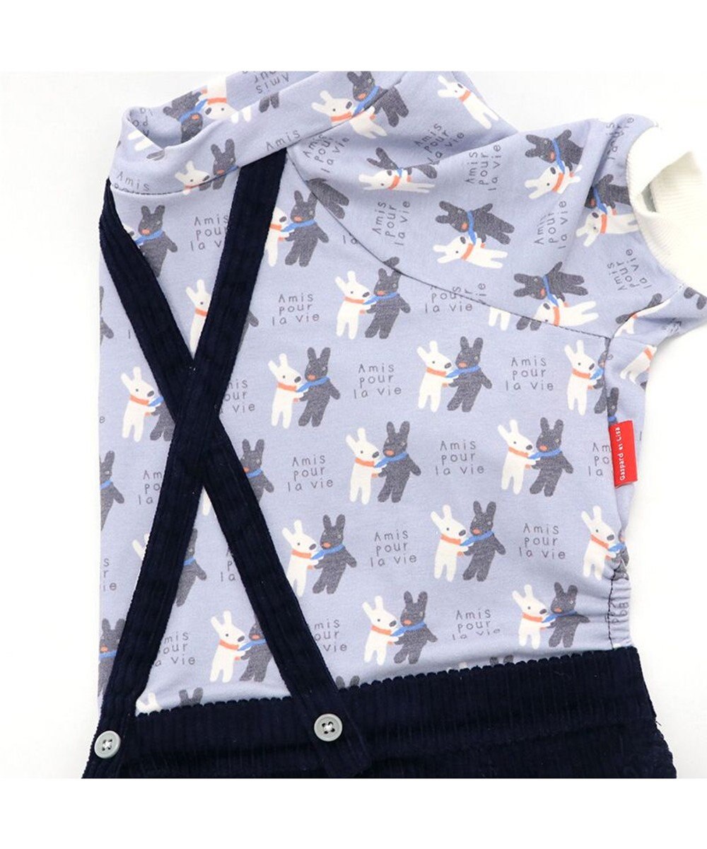 PET PARADISE リサとガスパール サスペンダー つなぎパンツ 《であい柄》 小型犬 