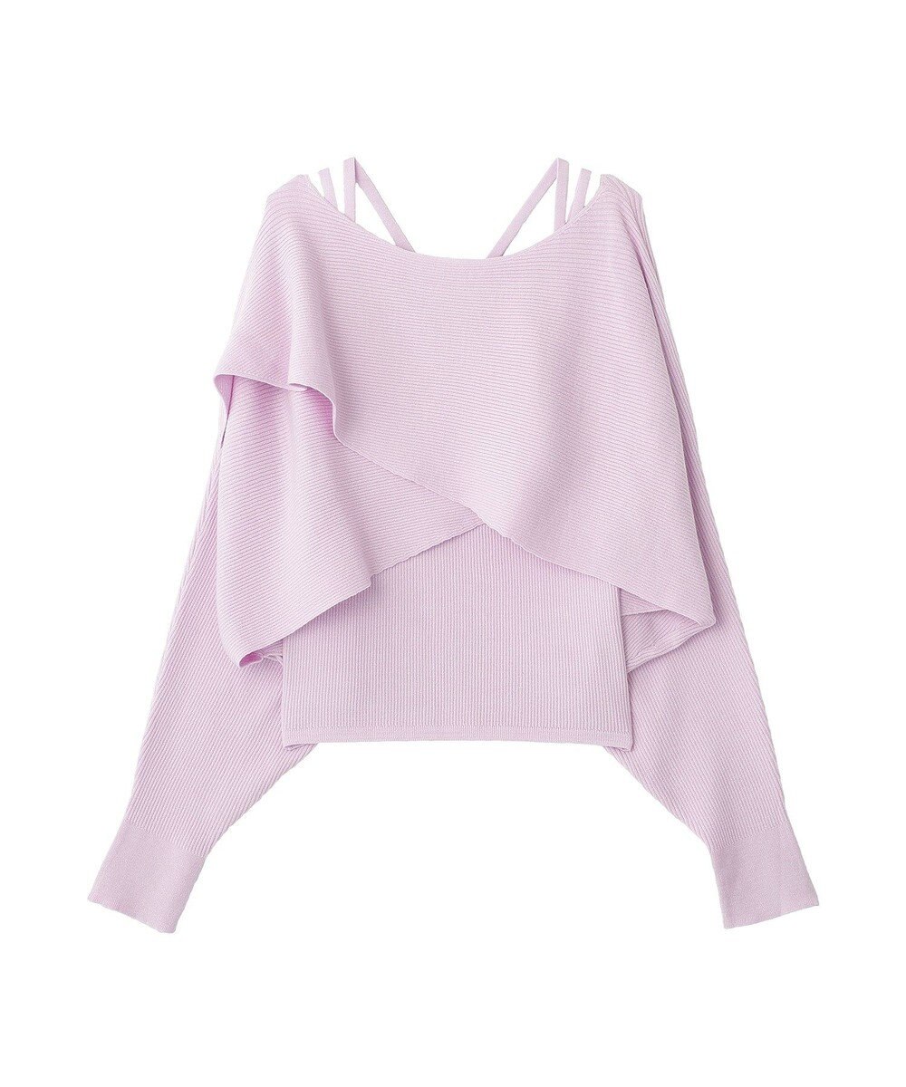 earth music&ecology 【2WAY】SET2点クロスニット＋キャミソール 