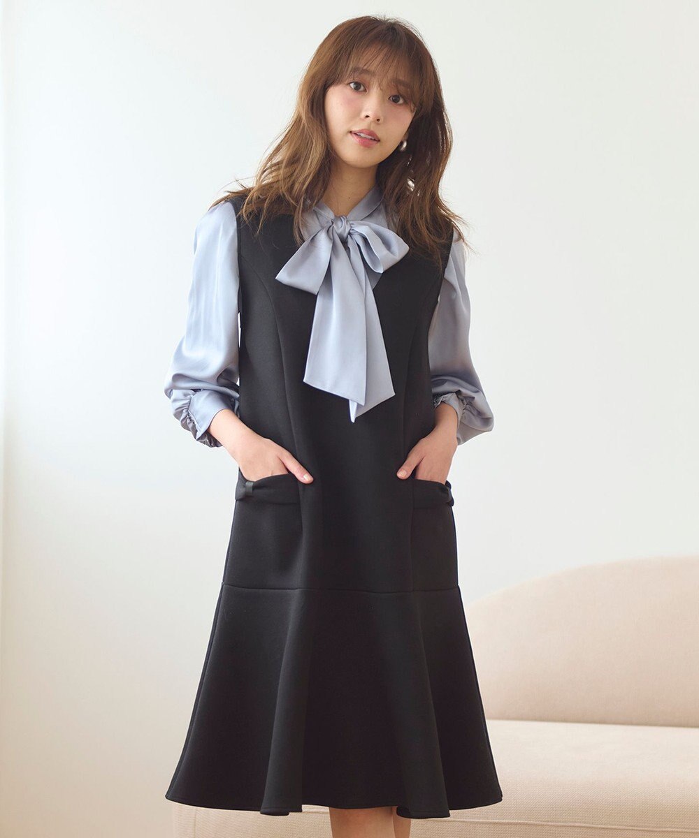 Feroux 【新型・洗える】リボンデザイン ダンボールワンピース 