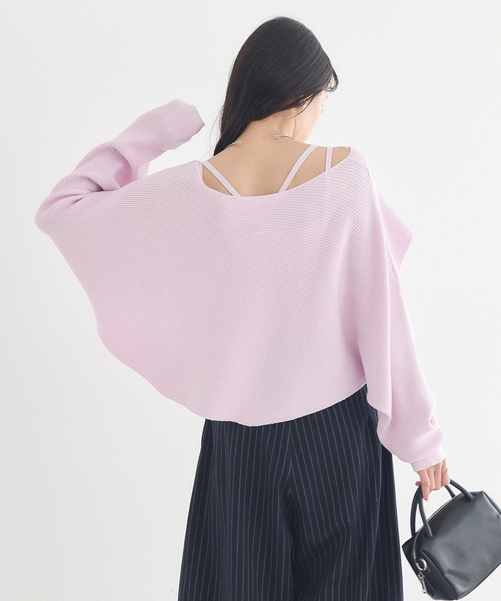 earth music&ecology 【2WAY】SET2点クロスニット＋キャミソール 