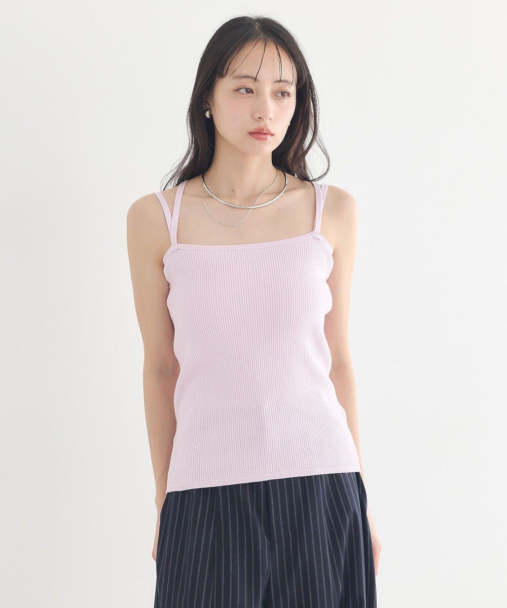earth music&ecology 【2WAY】SET2点クロスニット＋キャミソール 