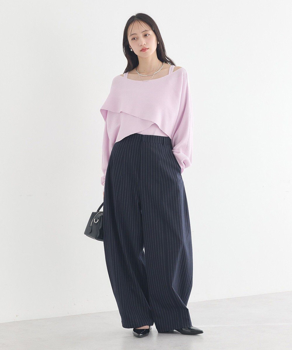 earth music&ecology 【2WAY】SET2点クロスニット＋キャミソール 