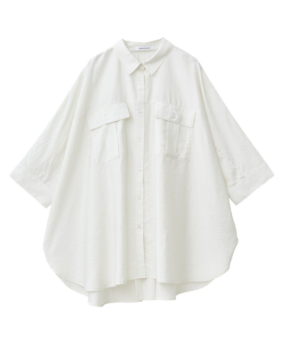 AMERICAN HOLIC 【WEB限定】接触冷感Wポケットシャツチュニック 