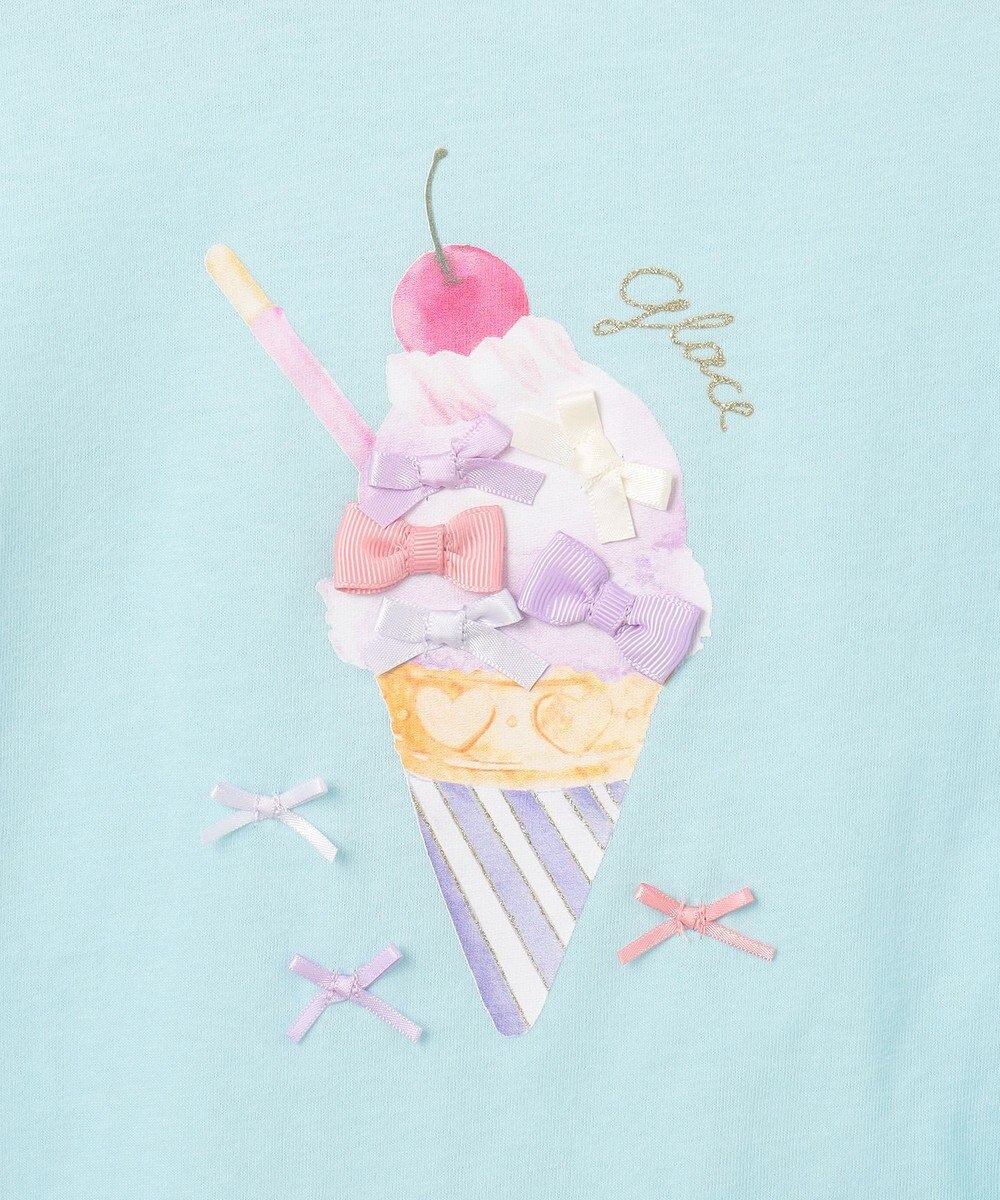 ANY KIDS 接触冷感 しろくま オフショルダー Tシャツ 