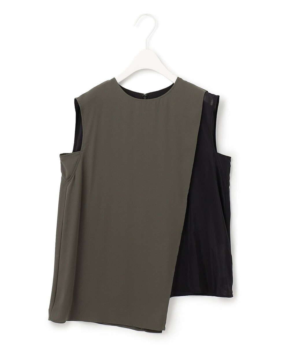 ICB 【Saki Tanakaさんコラボ】コラボプリント ノースリーブブラウス 