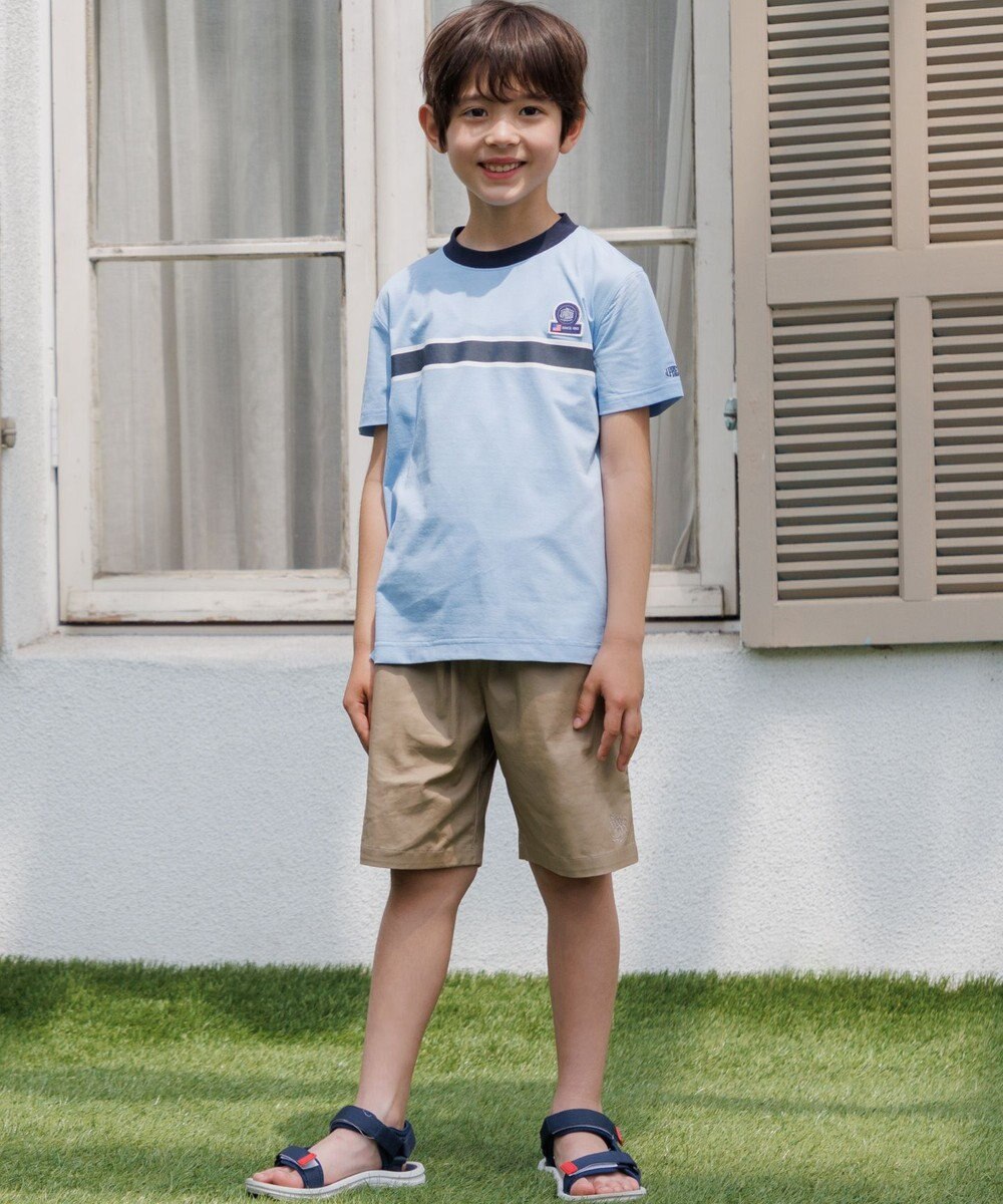 J.PRESS KIDS 【速乾】【100-130cm】ラインプリント Ｔシャツ 