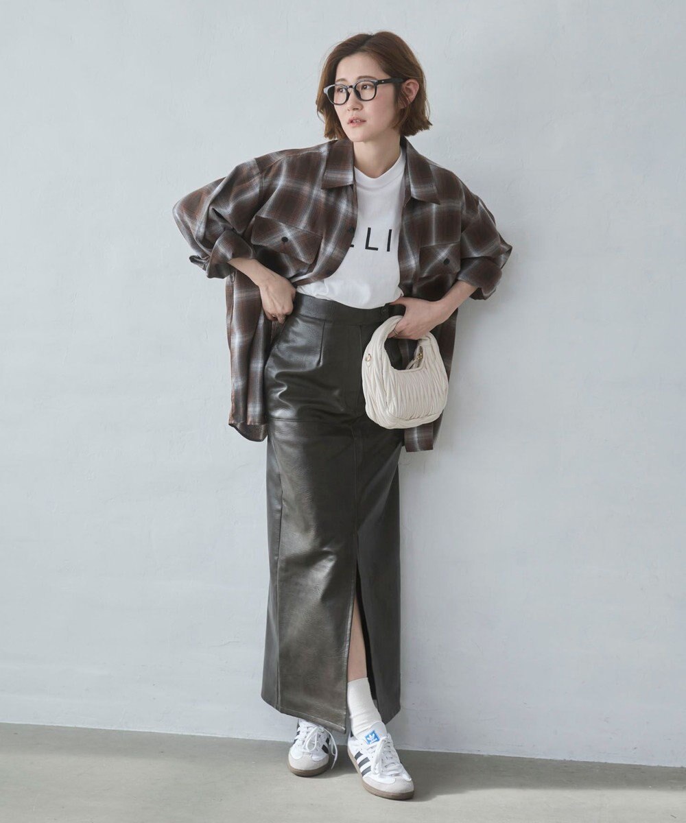 WEGO 【ユニセックス着用ITEM/SMLサイズ展開】オンブレチェックシャツ（LS） 