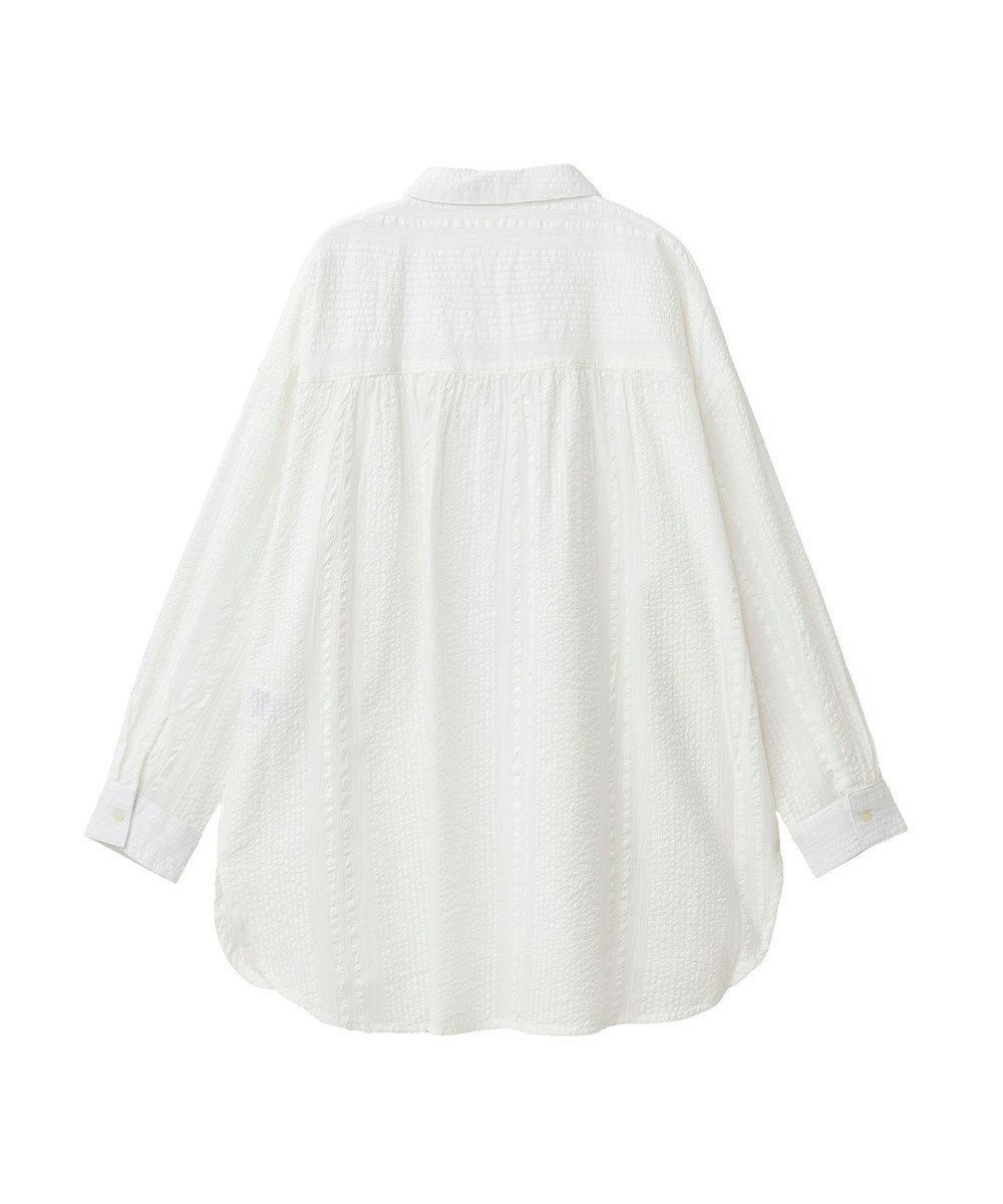 Green Parks インド綿 シアサッカーシャツ 