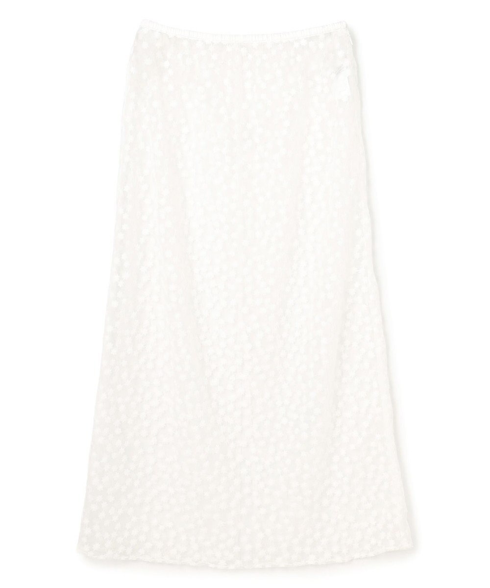 UNFILO L エンブロイダリー レーススカート 
