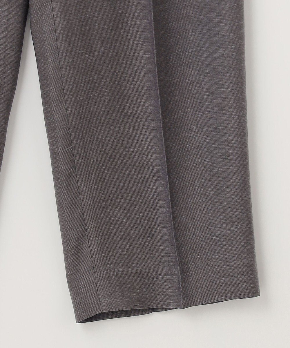 自由区 【XSサイズ～/洗える/セット着用可】キュプラリネンシャンタン イージーテーパードパンツ 