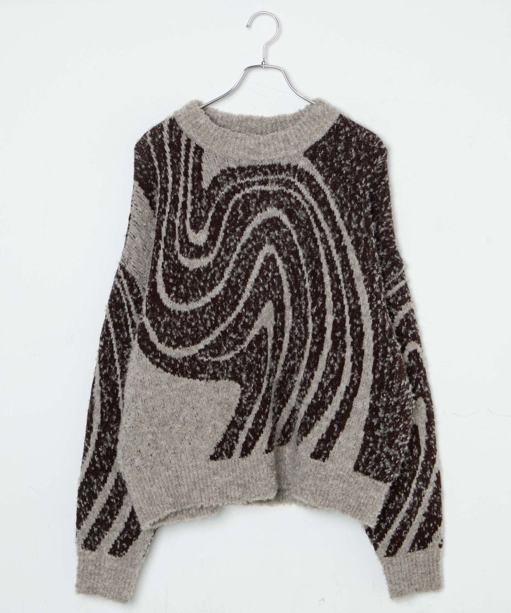 WEGO 幾何学柄ニットプルオーバー 