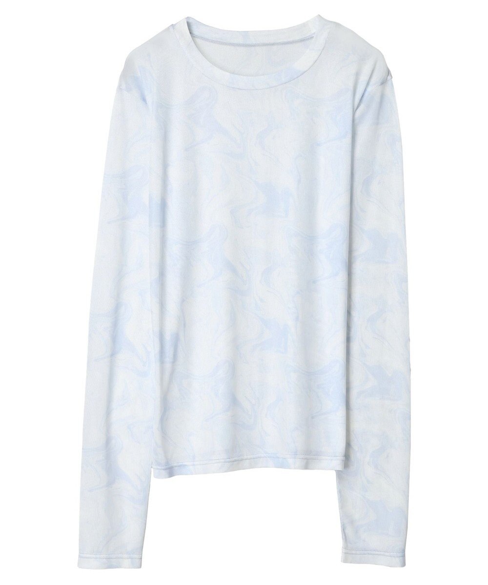 Green Parks クルーネックアソート柄シアープルオーバー 