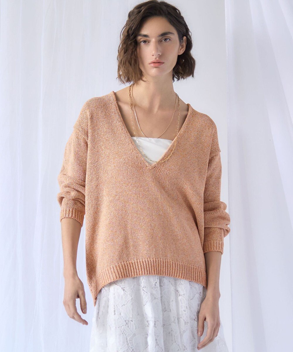 23区 【GOLD LABEL】マーブルコイル Vネック ニット 