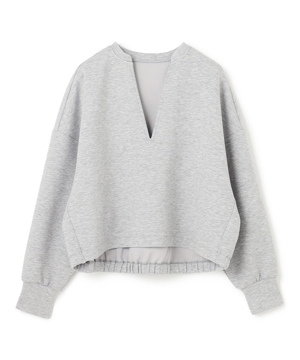 UNFILO BEAUTY FORM JERSEY キーネックプルオーバー 