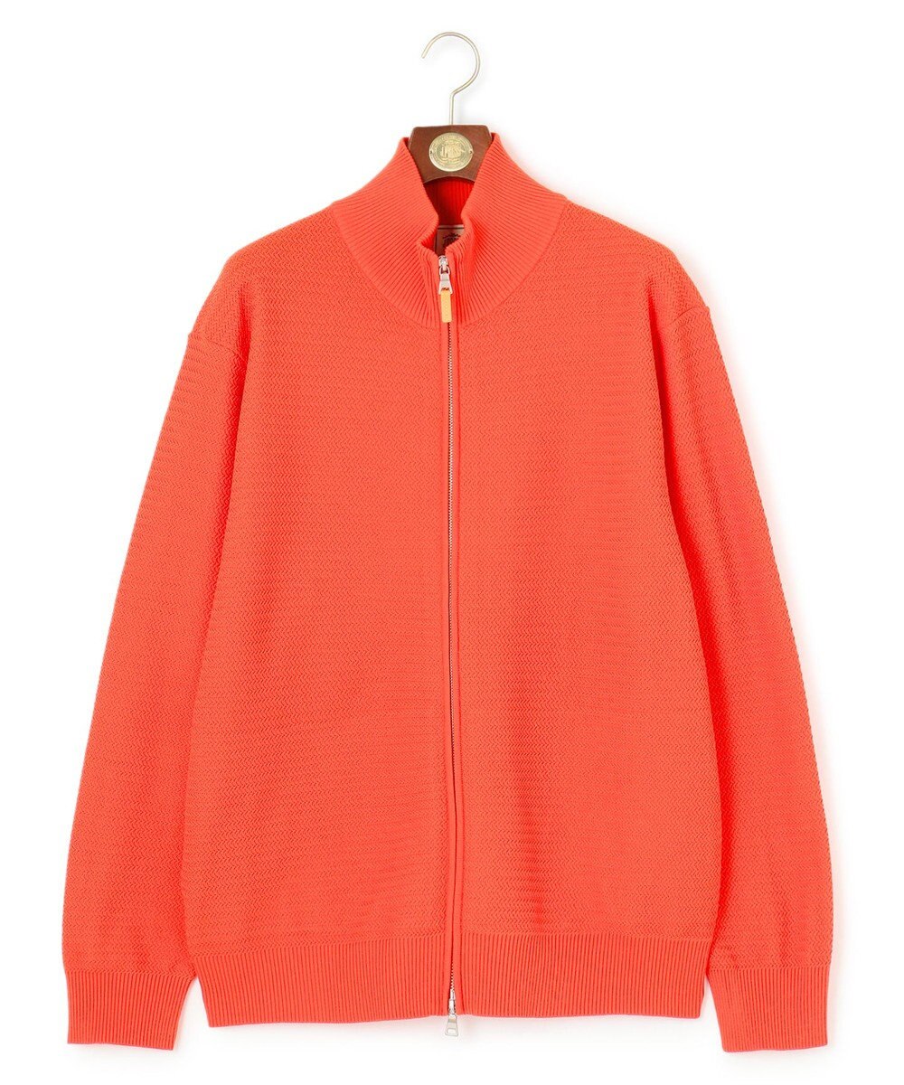 J.PRESS MEN 【KING SIZE】ハイツイストヘリンボン フルジップカーディガン 