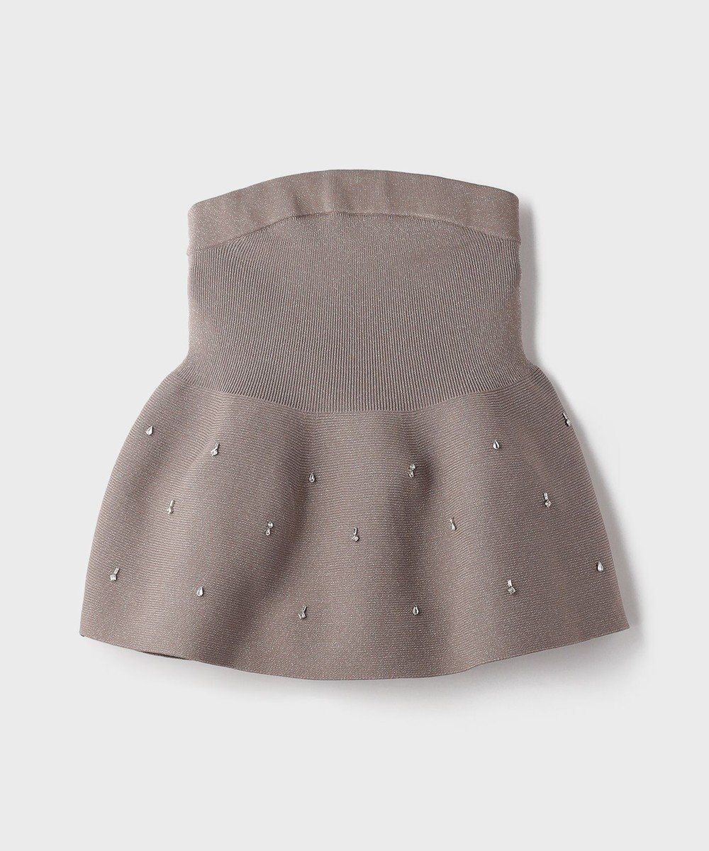 GRACE CONTINENTAL ペプラムベアニットトップ 